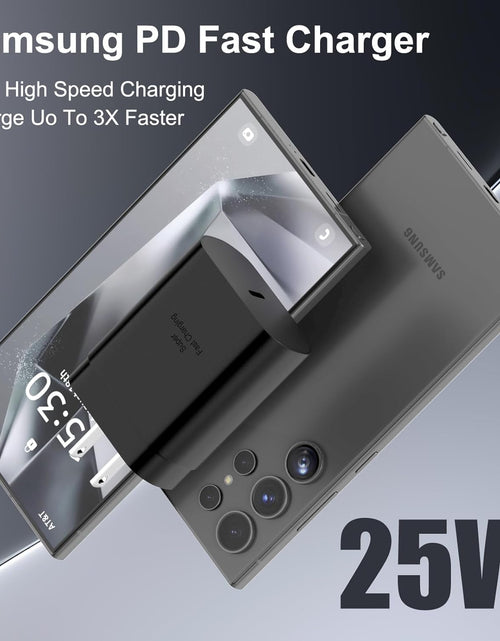 Load image into Gallery viewer, Samsung USB-C Super Fast Charging Power Adapter,25W PD Charger Block for Samsung Galaxy S23 Ultra/S23/S23+/S22/S22 Ultra/S22+/Note 20/S20/S21/S10, Galaxy Tab S7/S8(2 Pack)
