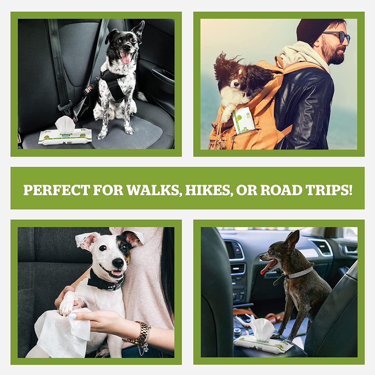 Pogi'S Grooming Wipes - Hypoallergenic Pet Wipes for Dogs & Cats - Plant-Based, Earth-Friendly, Deodorizing Dog Wipes