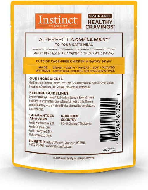 Load image into Gallery viewer, Healthy Cravings Grain Free Real Chicken Recipe Natural Wet Cat Food Topper by Nature'S Variety, 3 Ounce (Pack of 24)
