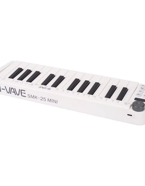 Load image into Gallery viewer, Smk-25Mini MIDI Keyboard Rechargeable 25-Key MIDI Control Keyboard Instrument Mini Portable USB Keyboard MIDI Controller
